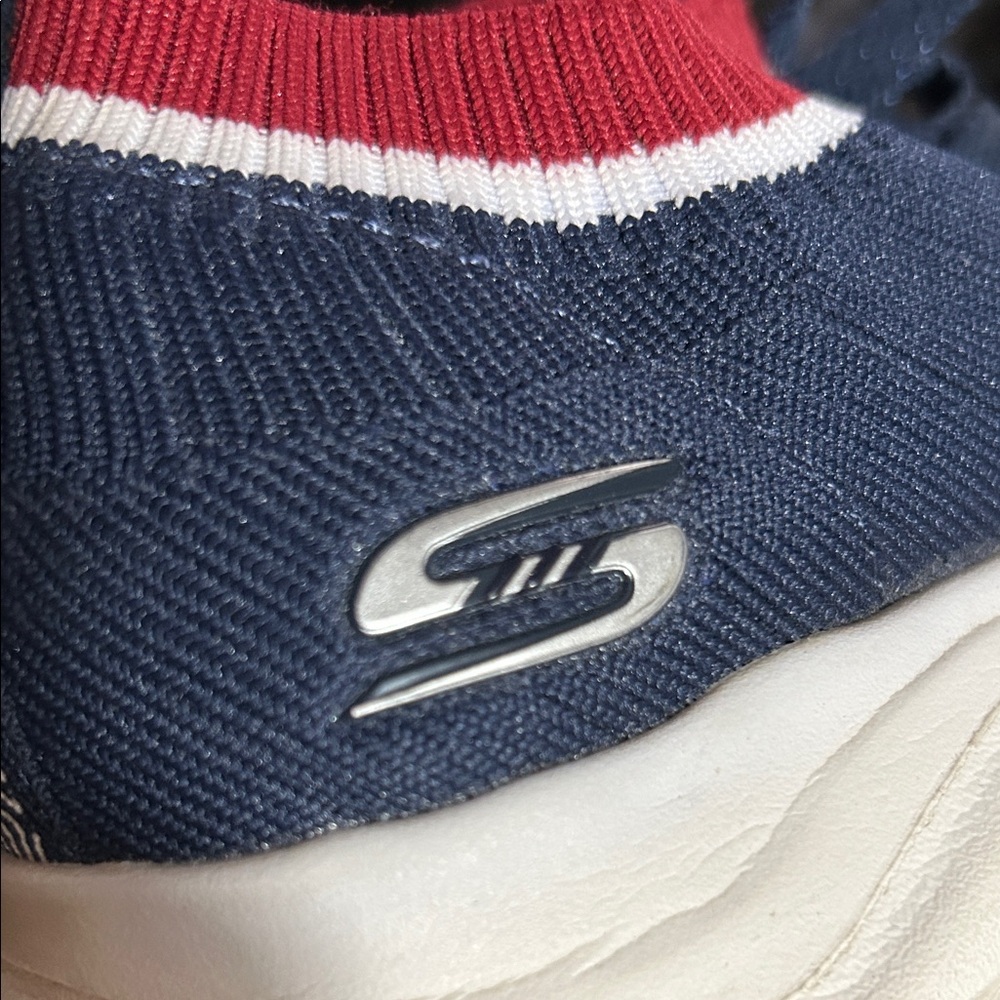 Skechers Navy and Red Athletic Shoes